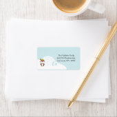 étiquette de adresse de messagerie Igloo de pingou (En situation)