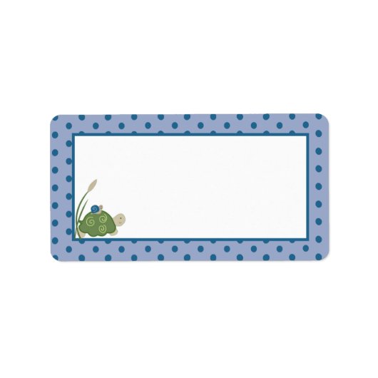 Étiquette de adresse de messagerie Sunny Turtle (Devant)