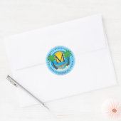 Étiquette de adresse de monogramme tropical (Enveloppe)