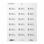 Étiquette de adresse de moto de police (Feuille entière)
