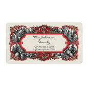 Étiquette de adresse de Noël (Devant)