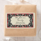 Étiquette de adresse de Noël (En situation)