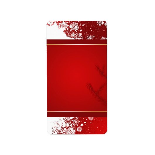 Étiquette de adresse de Noël (Devant)