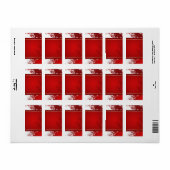 Étiquette de adresse de Noël (Feuille entière)