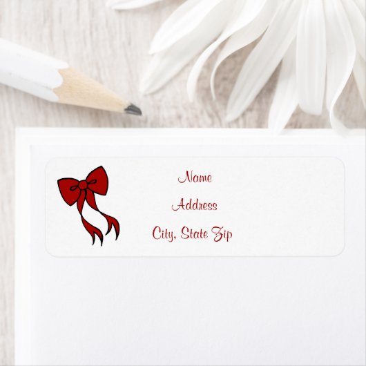 Étiquette de adresse de Noël (En situation)