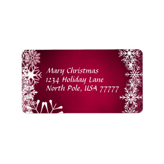 Étiquette de adresse de Noël (Devant)