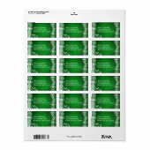 Étiquette de adresse de Noël (Feuille entière)