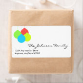 Étiquette de adresse de Noël (En situation)