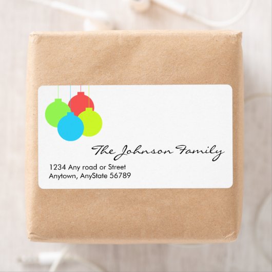 Étiquette de adresse de Noël (En situation)