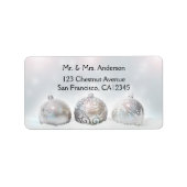 Étiquette de adresse de Noël (Devant)