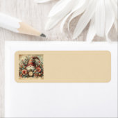 Étiquette de adresse de Noël classique Vintage (En situation)