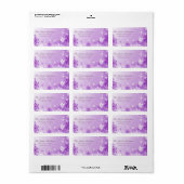 Étiquette de adresse de Noël de Flocon de neige vi (Feuille entière)