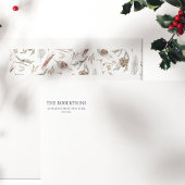 Étiquette de adresse de Noël Pinecone