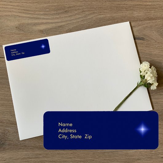 Étiquette de adresse de Noël religieux chrétien