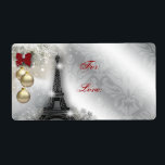 Étiquette de adresse de Noël Tour Eiffel Paris Fra<br><div class="desc">Copyright 2012 BestCards,  tous droits réservés.</div>