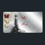 Étiquette de adresse de Noël Tour Eiffel Paris Fra<br><div class="desc">Copyright 2012 BestCards,  tous droits réservés.</div>