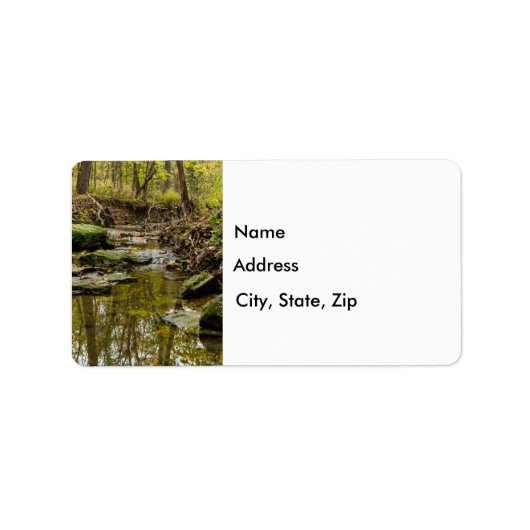 Étiquette de adresse de North Wears Creek (Devant)