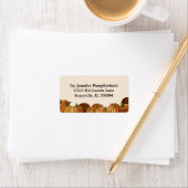 Étiquette de adresse de patchs citrouille (En situation)