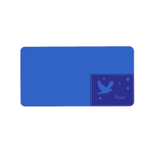 Étiquette de adresse de Peace Dove (Devant)