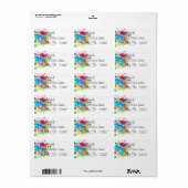 Étiquette de adresse de peinture de plaque (Feuille entière)