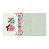 Étiquette de adresse de petits gâteaux de Noël (Devant)