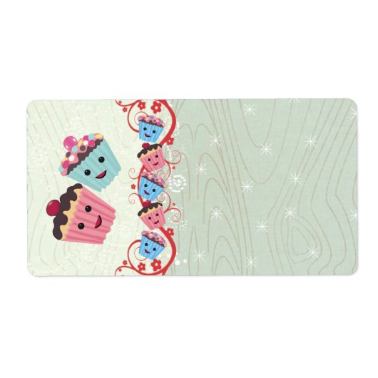 Étiquette de adresse de petits gâteaux de Noël (Devant)