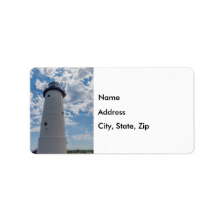 Étiquette de adresse de phare Manistee
