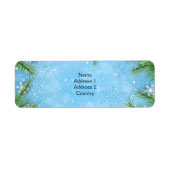 Étiquette de adresse de pin de Noël (Devant)