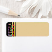 Étiquette de adresse de pizza (En situation)