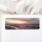 ÉTIQUETTE DE ADRESSE DE PLAGE DE SLEVER (En situation)