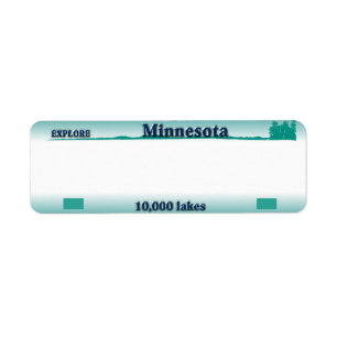 Étiquette de adresse de plaque minéralogique du