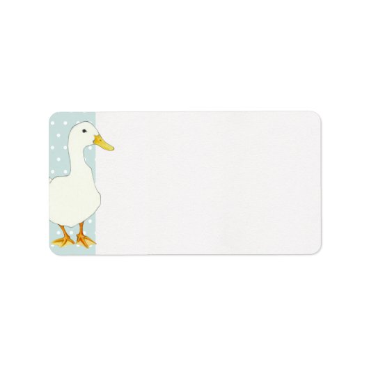 Étiquette de adresse de points de Cool de canard (Devant)