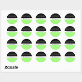 Étiquette de adresse de points Polka blanc (Feuille)