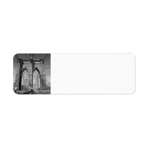 Étiquette de adresse de pont de Brooklyn