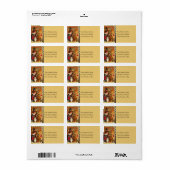 Étiquette de adresse de potion d'amour pour l'Hall (Feuille entière)