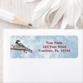 Étiquette de adresse de poulet d'hiver (En situation)