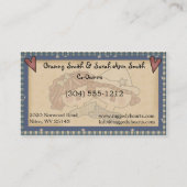 Étiquette de adresse de poupées de pays primitif (Dos)