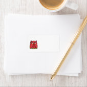 Étiquette de adresse de Red Owl (En situation)