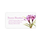 Étiquette de adresse de réponse du mariage de croc (Devant)