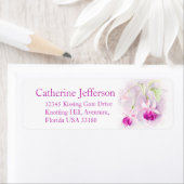 Étiquette de adresse de réponse mince du mariage r (En situation)