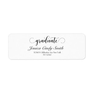 Étiquette de adresse de retour customisé par