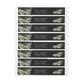 Étiquette de adresse de retour de brins de minuit (Feuille)