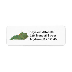Étiquette de adresse de retour de carte du