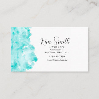 Étiquette de adresse de retour de couleur aquarell