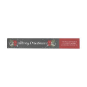 Étiquette de adresse de retour de Joyeux Noël de (Individuel)