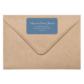 Étiquette de Adresse de Retour de Mariage Script B