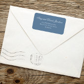 Étiquette de Adresse de Retour de Mariage Script B