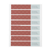 Étiquette de adresse de retour de Winterberry (Feuille)