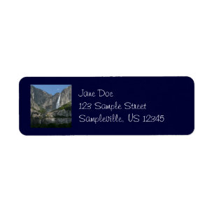 Étiquette de adresse de retour de Yosemite Falls