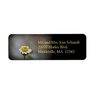 Étiquette de adresse de retour du fleur sauvage 3